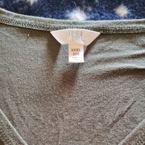 Time and Tru Forest Green Tee